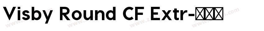 Visby Round CF Extr字体转换